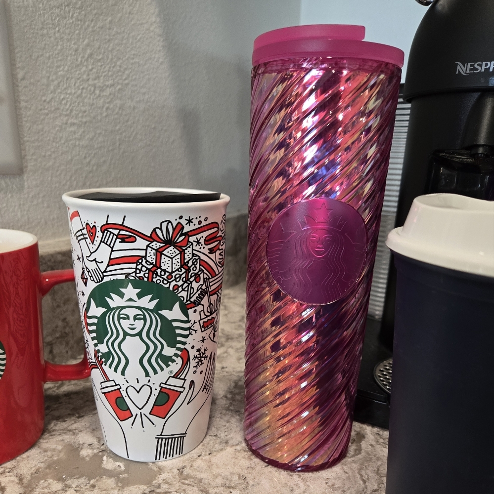 White Ceramic Starbuck Cup